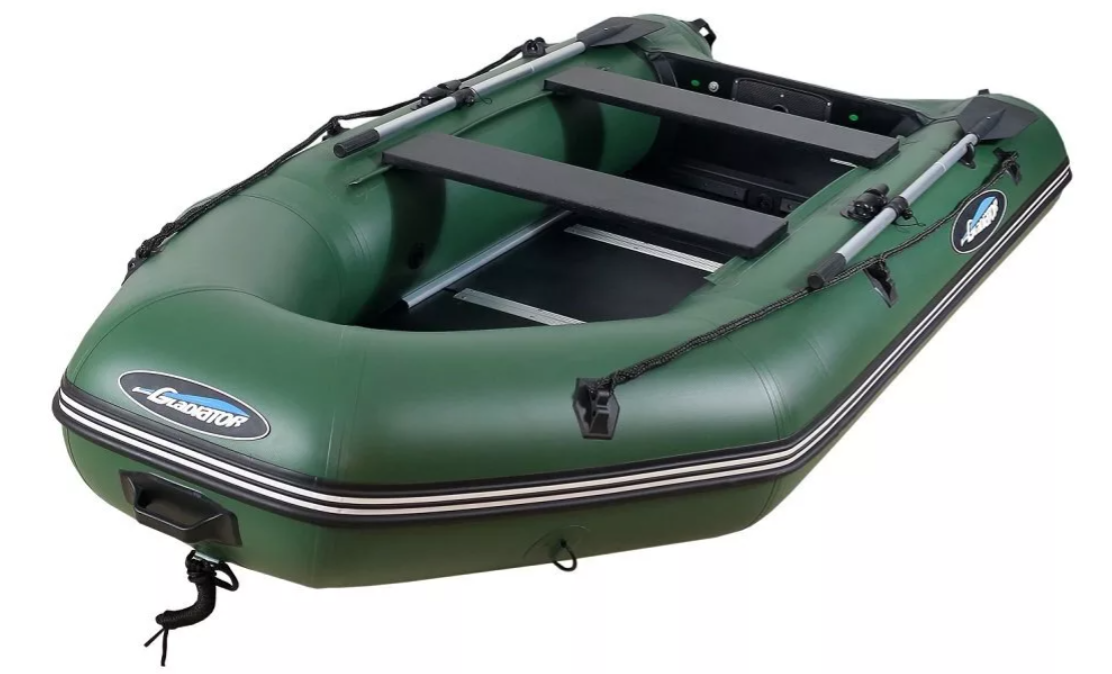 МОТОРНО-ГРЕБНАЯ ЛОДКА ПВХ GLADIATOR А 340 ТК С ФАНЕРНЫМ ПОЛОМ в Анапе