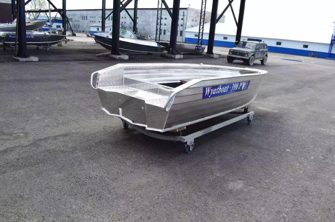 Алюминиевая лодка Wyatboat-390Р Увеличенный борт в Анапе