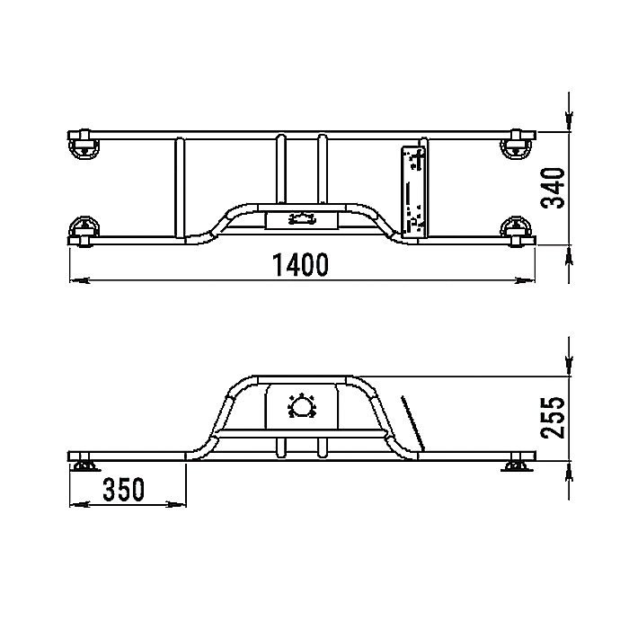 Стойка рулевая с бортовым креплением малая в Анапе