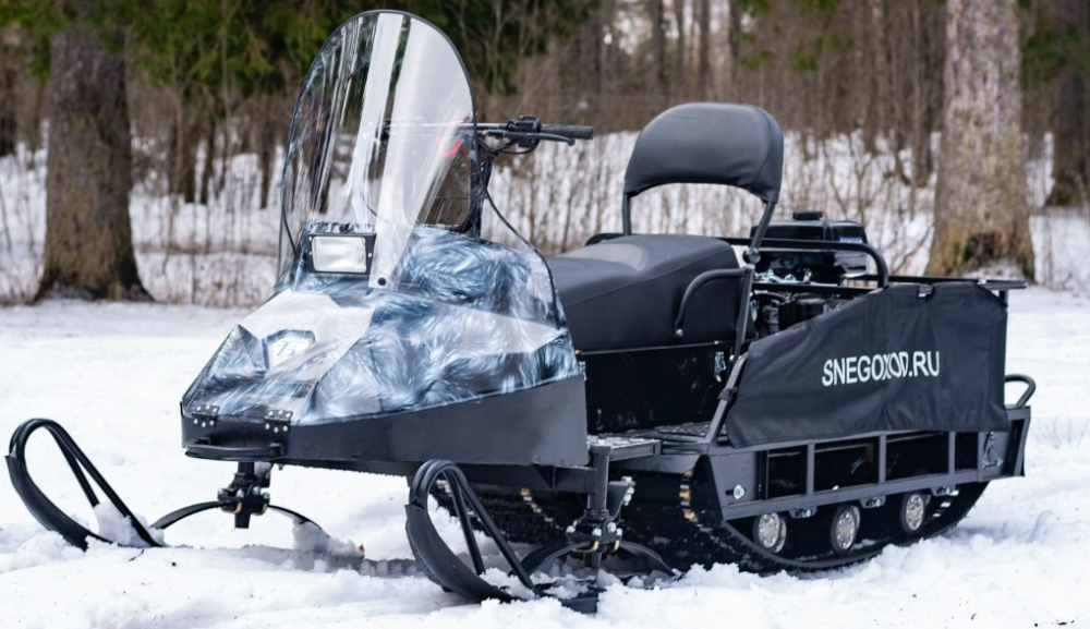 Миниснегоход Бурлак Егерь Экспедитор 15 л.с. , реверс, тормоз, капот белый в Анапе