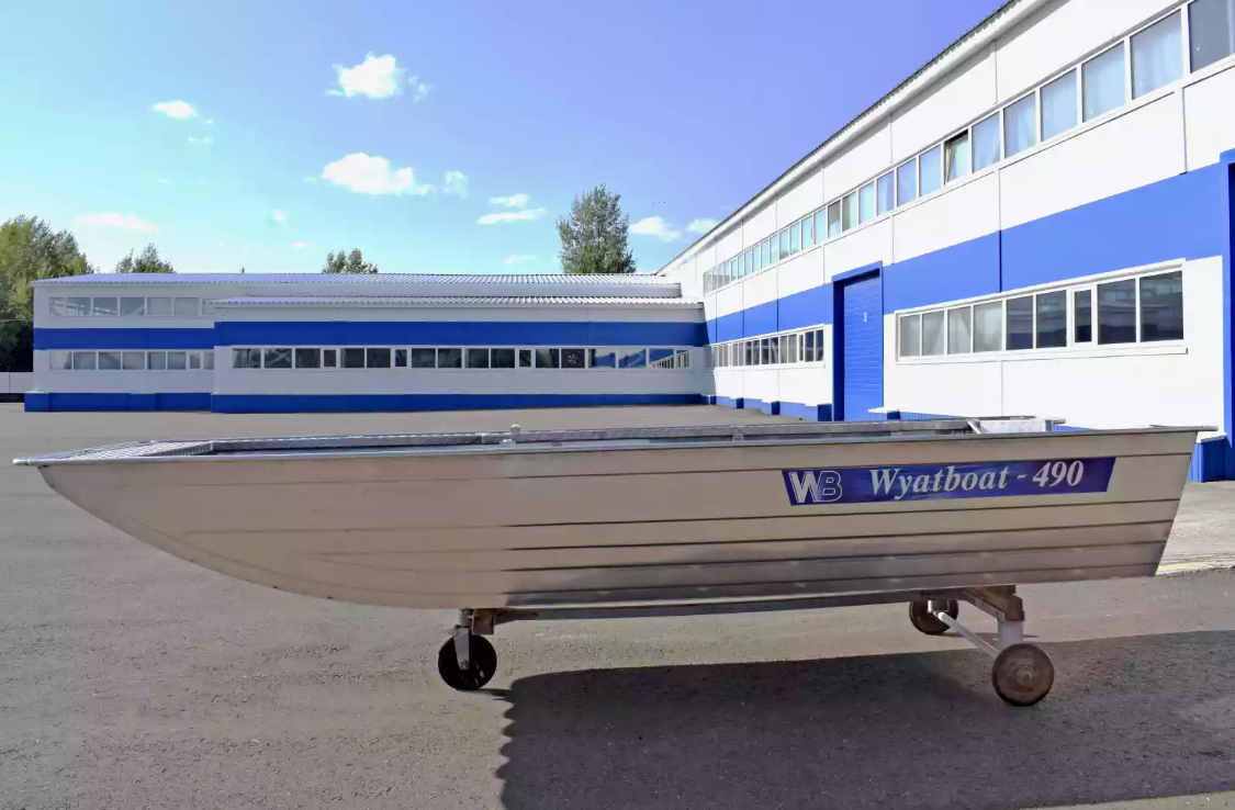 Алюминиевая лодка Wyatboat-490 Jonboat в Анапе