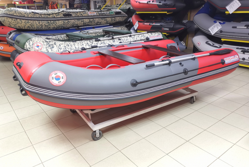 КОМПЛЕКТ Лодка MISHIMO PRO 350 + ЛОДОЧНЫЙ МОТОР MARLIN MP 9.9 (20) AMHS PRO в Анапе