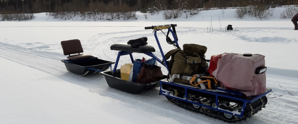 Мотобуксировщик Альбатрос-L 8 с фарой в Анапе