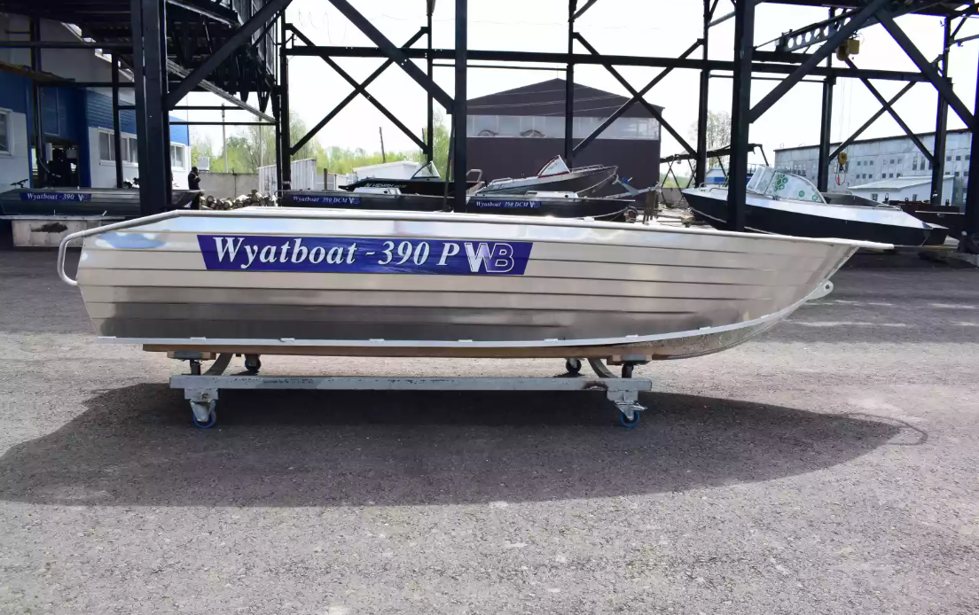 Алюминиевая лодка Wyatboat-390Р Увеличенный борт в Анапе