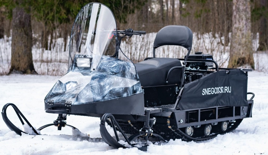 Миниснегоход Бурлак Егерь Экспедитор 15 л.с. , реверс, тормоз, капот белый в Анапе