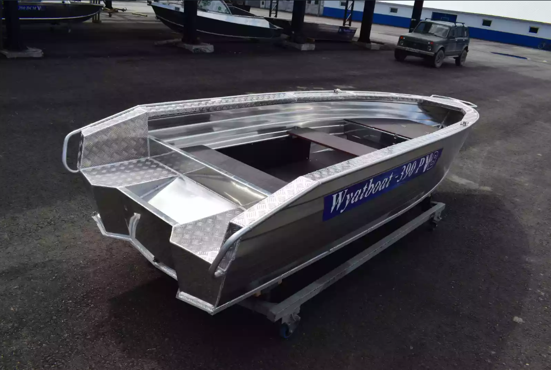 Алюминиевая лодка Wyatboat-390Р Увеличенный борт в Анапе