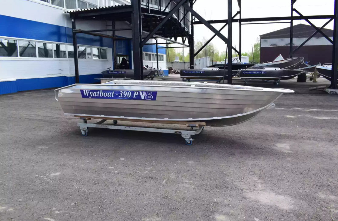 Алюминиевая лодка Wyatboat-390Р Увеличенный борт в Анапе