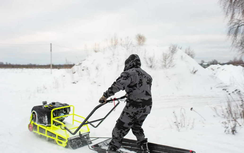 Мотобуксировщик Бурлак ХОЗЯИН-1 (капот ткань) в Анапе