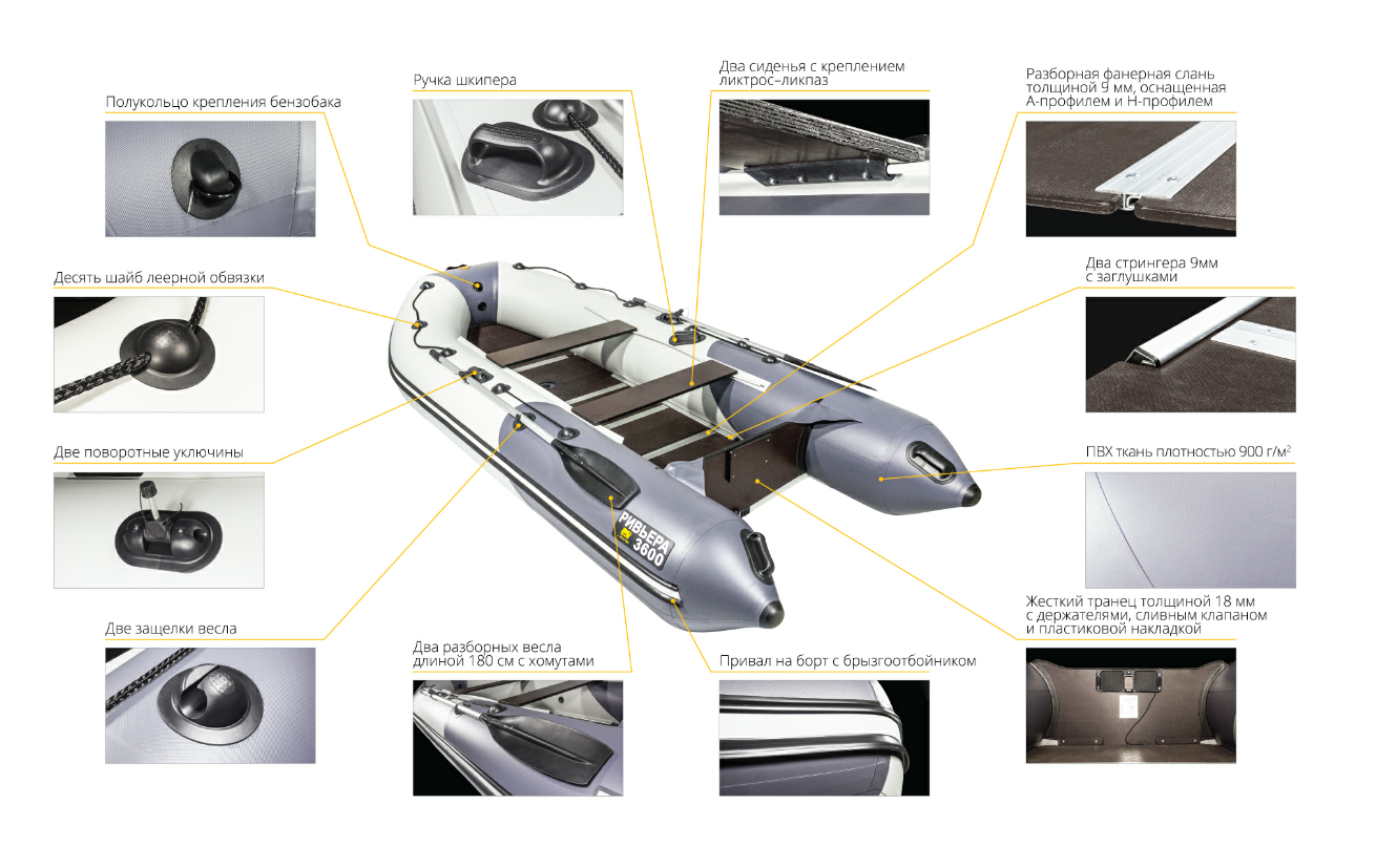 Лодка Ривьера Компакт 3600 СК в Анапе