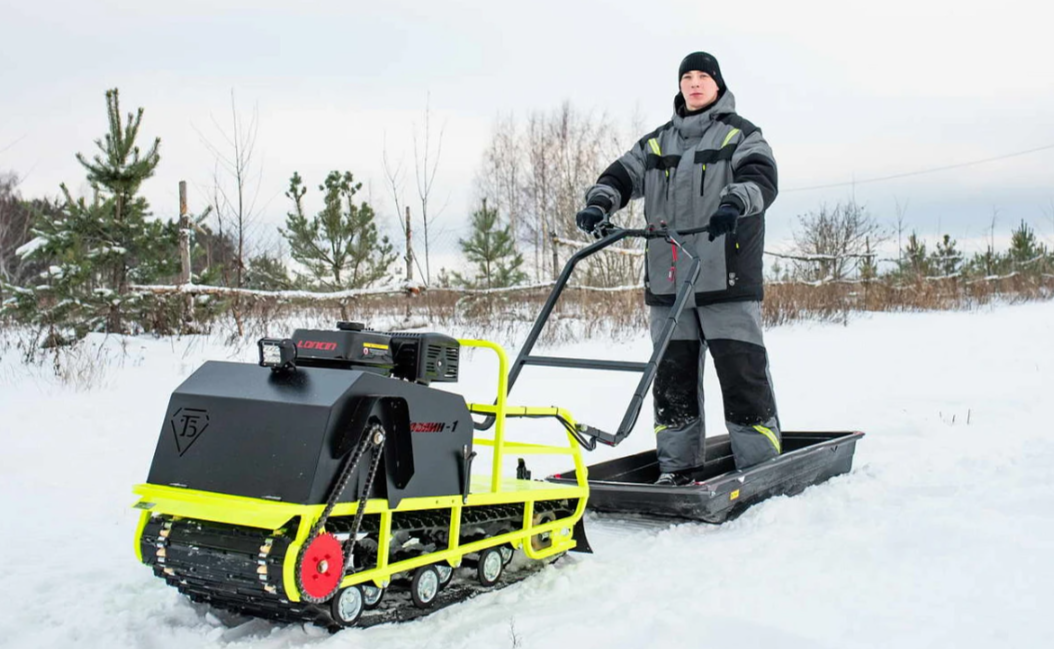 Мотобуксировщик Бурлак ХОЗЯИН-1 (капот ткань) в Анапе