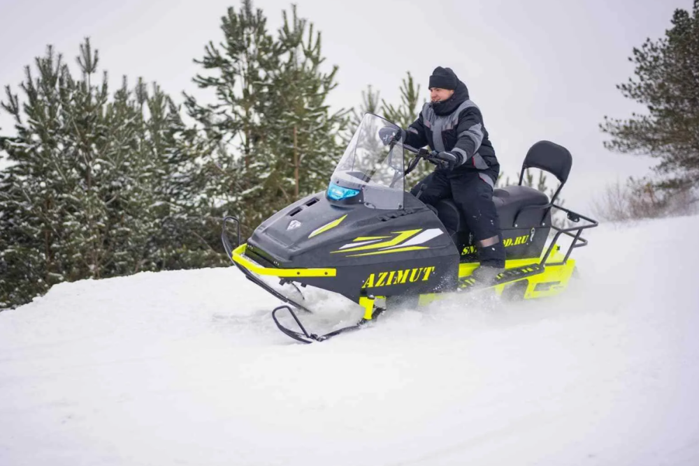 Миниснегоход Бурлак Азимут 24 л.с. , эл.запуск, реверс, тормоз гидравл, капот черный в Анапе