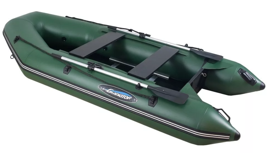 МОТОРНО-ГРЕБНАЯ ЛОДКА ПВХ GLADIATOR А 340 ТК С ФАНЕРНЫМ ПОЛОМ в Анапе