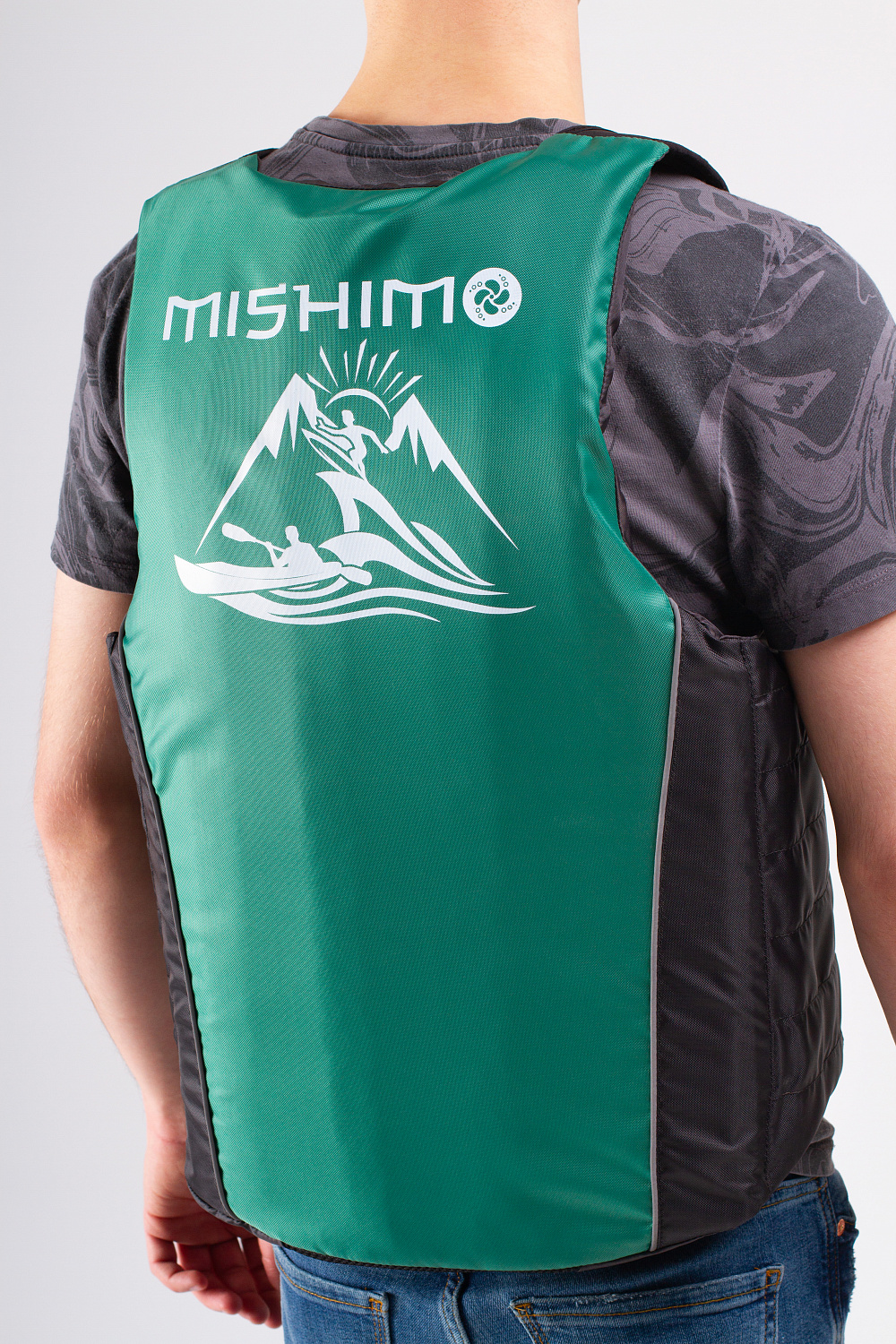 Жилет спасательный MISHIMO PRO Премиум качества Черно-зеленый в Анапе