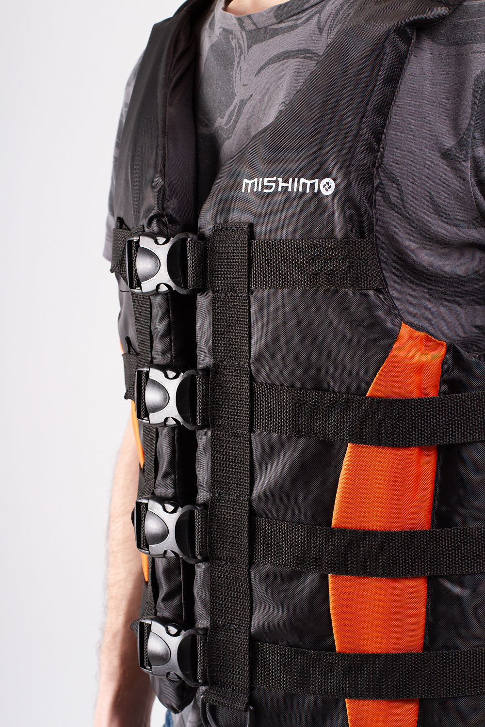 Жилет спасательный MISHIMO PRO Премиум качества Черно-оранжевый в Анапе